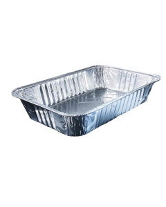 Vaschetta alluminio 2 Porz. senza coperchio 100 pezzi  R3G - Compak