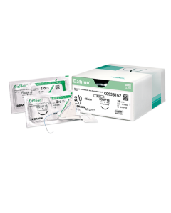 B-BRAUN DAFILON BLU Suture in nylon non assorbibili - ago 3/8 ds 16 mm  - USP 5 /0 (1) - filo blu 45 cm  - 36 pz