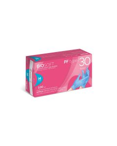 RAYS BIOSOFT PF TYPE 30 Guanto in nitrile azzurro senza polvere conf. 100 pezzi