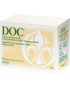 Gardening Guanti DOC in lattice finemente talcati 5,4 gr. - DM classe I, DPI cat. III tipo C, AQL 1,5, taglia M conf. 100 pezzi