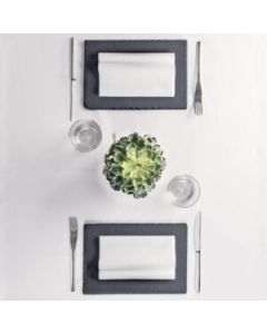 Tovaglia Airlaid PLUS Bianca 100 x 100 cm Effetto Tessuto Pack Service conf. 25 pezzi