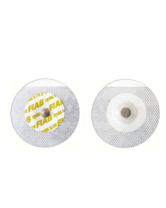 FIAB F2080 Elettrodo monouso ECG in TNT Ø 55mm circolare connessione a clip per adulti conf. 50 pezzi