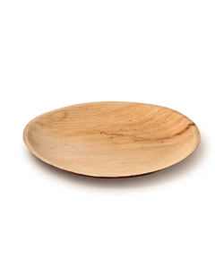 Piatti rotondi in foglia di palma Ø 24x3 h cm conf. 25 pezzi