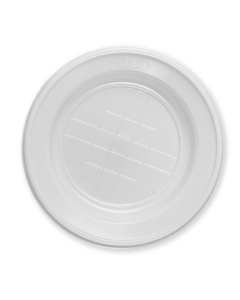 Dopla Piatti frutta plastica 17 cm bianco conf. 38 pezzi