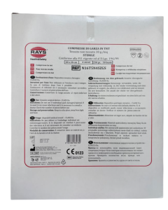 Rays Garza sterile in tnt piegata 4 strati 10 x 20 cm 5 pezzi