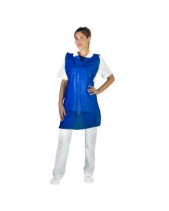 Grembiule monouso in PE 72 x110 cm colore blu conf. da 100 pezzi - Gardening