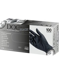 GARDENING DOC BLACK Guanto in nitrile nero 5,4 gr senza polvere conf. 100 pezzi-m