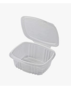 Vaschetta in Polipropilene trasparente 370ML con coperchio incernierato pz 50