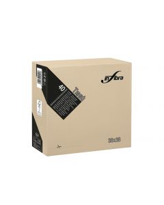 Infibra Tissù tovagliolo tortora/greige 2 veli 38 x 38 cm 40 pezzi