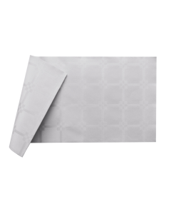 Infibra tovaglia bianca damascata 100 x 100 cm 50 pezzi