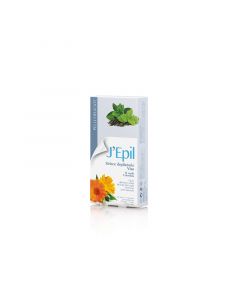 Strisce depilatorie viso pelli delicate the verde e calendula 10 pz Jepil Xanitalia 