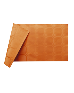 Infibra tovaglia arancio damascata 100 x 100 cm 50 pezzi