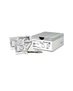 B-BRAUN MONOPLUS Suture assorbibili in polidiossanone, ago 3/8 DS 30 mm, USP 2/0 - filo viola 70cm - 36 pz.