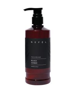 NEFÉL BLACK AMBER sapone mani e viso 480 ml - Interchem 