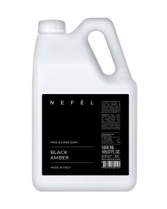 NEFÉL BLACK AMBER sapone mani e viso in tanica da 5 litri - Interchem 