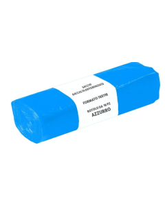 Sacchi per spazzatura a rotolo 70 X 110 cm blu 110 litri conf. 10 pezzi 
