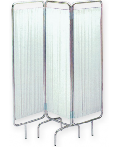 Paravento medico a tre ante in alluminio