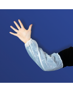 Gardening coprimaniche monouso in plastica bianche conf. 100 pezzi