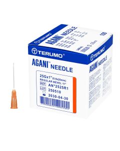 Ago ipodermico Terumo Agani 25Gx1" - 0,5x25mm - AN*2525R1 - arancione - sterile confezione 100 pezzi