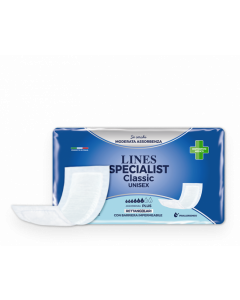 Lines specialist pannolone rettangolare classic con barriera 30 pezzi