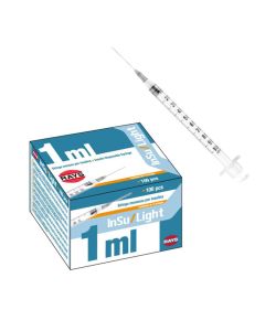 Rays Siringa per tubercolina spazio nullo con ago assemblato, 1 ml 26G - 0,45 x 12,7 mm conf. 100 pezzi