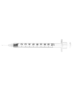 Rays siringa per insulina con spazio nullo con ago fisso 1 ml 30G-0,3x8mm conf. 100 pezzi
