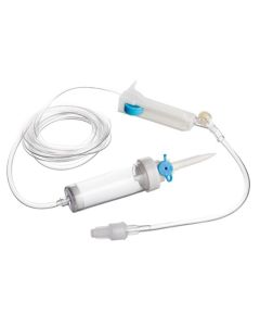 Trasfusore per emoderivati luer lock- latex free -dehp free busta in polietilene