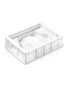 Vaschetta pediluvio in plastica bianca