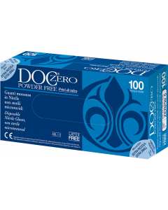 GARDENING DOC ZERO Guanto in nitrile azzurro 4,9 gr senza polvere conf. 100 pezzi