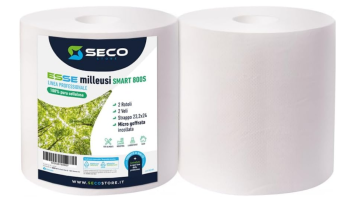 Secostore ESSE MILLEUSI SMART 800S bobina carta 800 strappi conf. 2 rotoli 2 veli