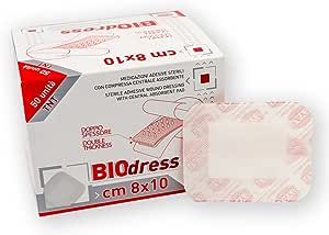 Rays Biodress Medicazione adesiva sterile in tnt 8 x 10 cm conf. 50 pezzi