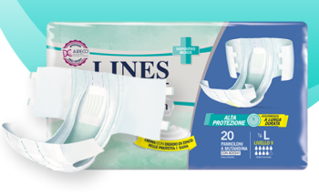 Lines Specialist pannolone mutandina Derma Protection livello 9 taglia L 20 pezzi 