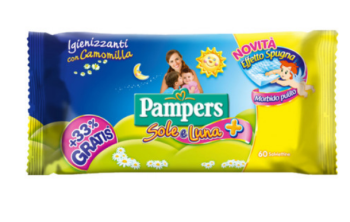 Salviette umidificata igienizzante Pampers Sole e luna 60 pezzi
