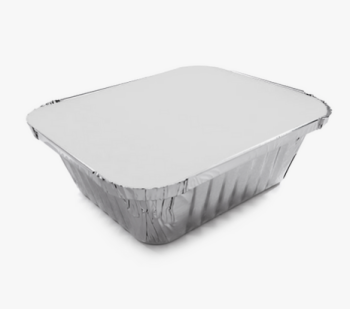  Vaschetta alluminio 1 Porzione con coperchio 50 pezzi  R8L - Compak