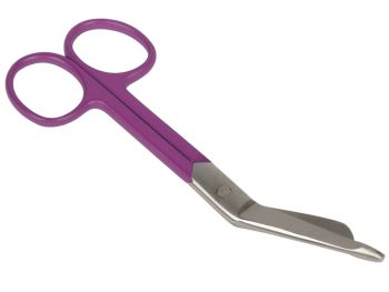 Forbici per bende in acciaio inox 14 cm con anelli viola Gima