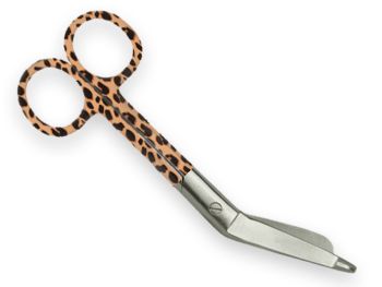 Forbici per bende in acciaio inox 14 cm fantasia leopardo Gima