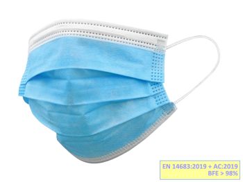 Mascherine Chirurgiche filtranti IIR azzurre pediatriche Gisafe Gima Conf. 10 pezzi
