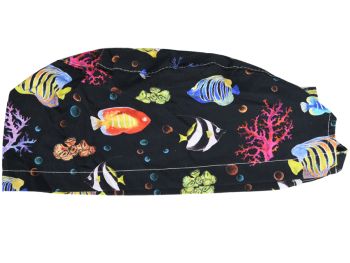 Cappellino chirurgico sala operatoria fantasia reef taglia M Gima