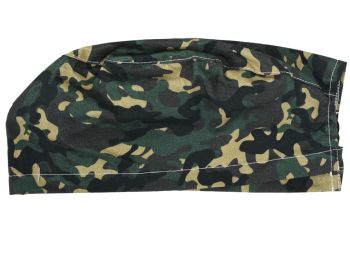 Cappellino chirurgico sala operatoria fantasia militare verde taglia M Gima