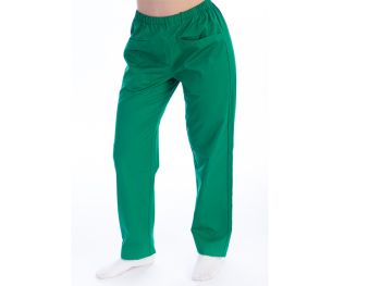 Pantaloni infermiere verdi unisex cotone/poliestere taglia S Gima 