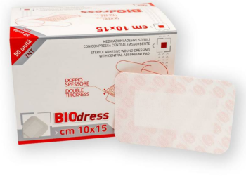 Rays Biodress Medicazione adesiva sterile in tnt 10 x 15 cm conf. 50 pezzi
