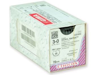 Sutura assorbibile Ethicon Vicryl Rapid 3/0 17 mm 12 pezzi