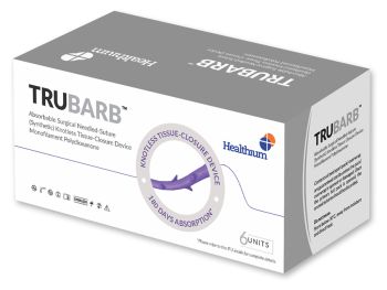 Sutura ass. Trubarb calibro 2/0, curva 1/2, ago 37 mm, lung. 30 cm, viola, conf. 6 pezzi