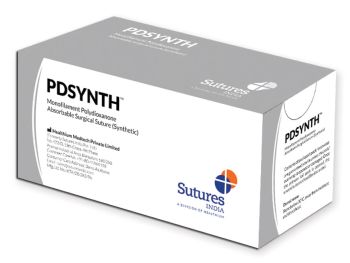SUTURA ASSORBIBILE PDSYNTH calibro 0, curva 1/2, ago 40 mm - 70 cm - viola conf. 12 pezzi