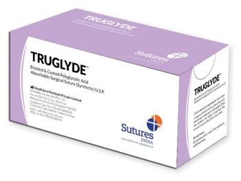 SUTURA ASSORBIBILE TRUGLYDE calibro 5/0, curva 3/8, ago 13 mm - 45 cm - incolore conf. 12 pezzi