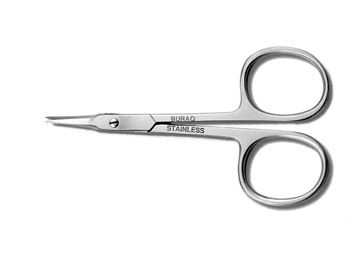 Forbicine curve in acciaio-Forbici a punte acute per manicure-9 cm-Gima