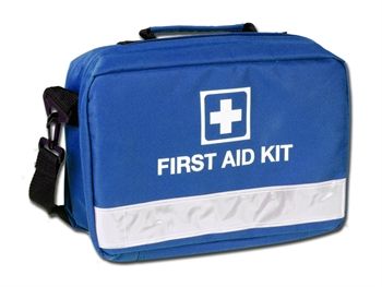 Borsa primo soccorso blu a tracolla-Borsa first aid vuota-Gima
