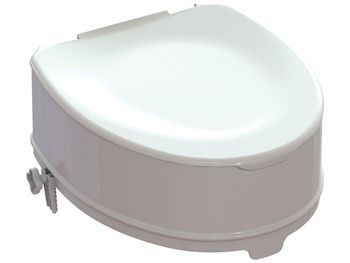 Rialzo bagno disabili con copri wc-fissaggio laterale-14 cm-Gima-27737