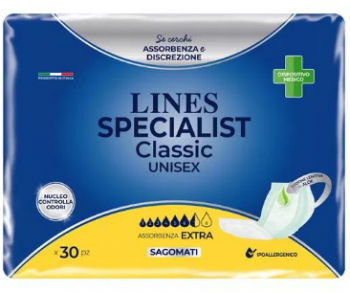 Lines specialist pannolone sagomato classic Extra 30 pezzi