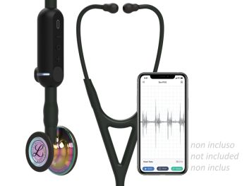 3M LITTMANN STETOSCOPIO CORE DIGITAL 8572 colore nero con finiture arcobaleno brillanti 